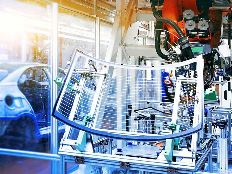 Automotive glass wind shield inspection