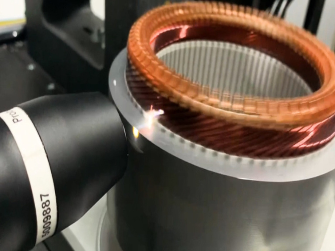 stator measurement with Chromatic Line Sensor 3d-metrology industries automotive