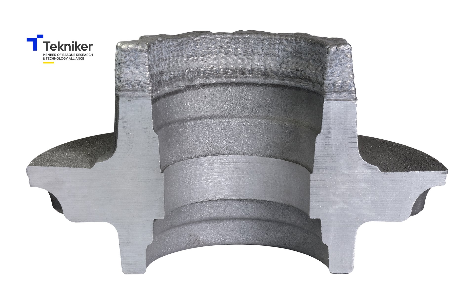 Wheel carrier, 3D-printed from cast aluminum using the CoaxPrinter