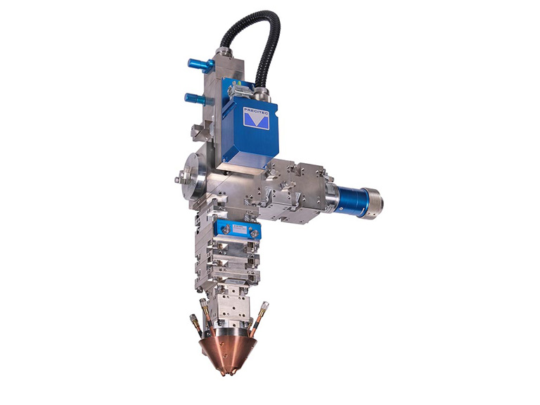 Image of the YC52 head for additive manufacturing combines efficiency and flexibility in laser cladding