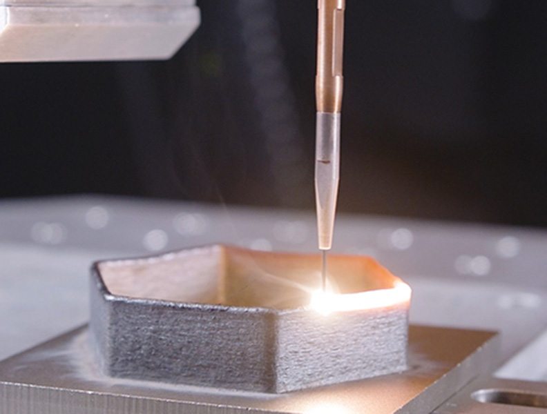 Application Laser cladding with the CoaxPrinter processing head